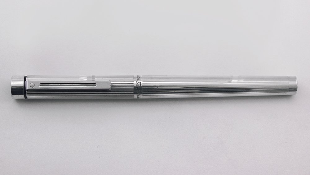 Sheaffer Targa 1004 Fountain Pen - Sterling Silver Lined Pattern