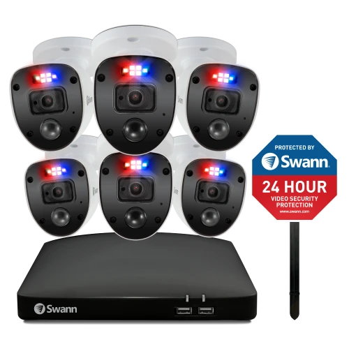 Home 6 Camera 8 Channel 1080p Full HD DVR Security System with