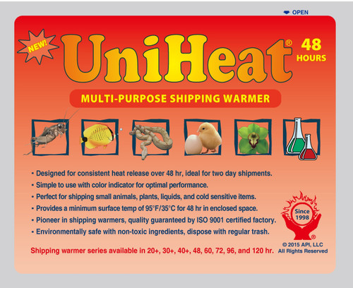 48 Hour UniHeat Shipping Warmer 120 Count Case