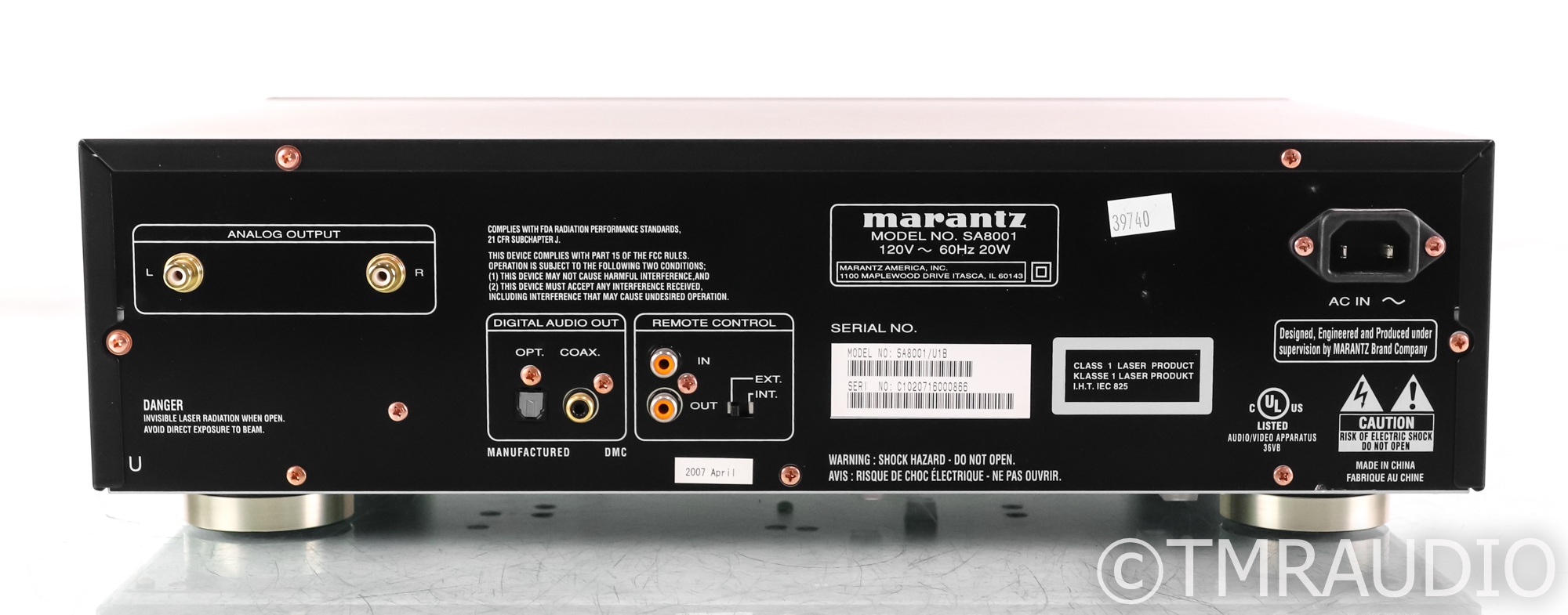 Marantz SA8001 SACD / CD Player