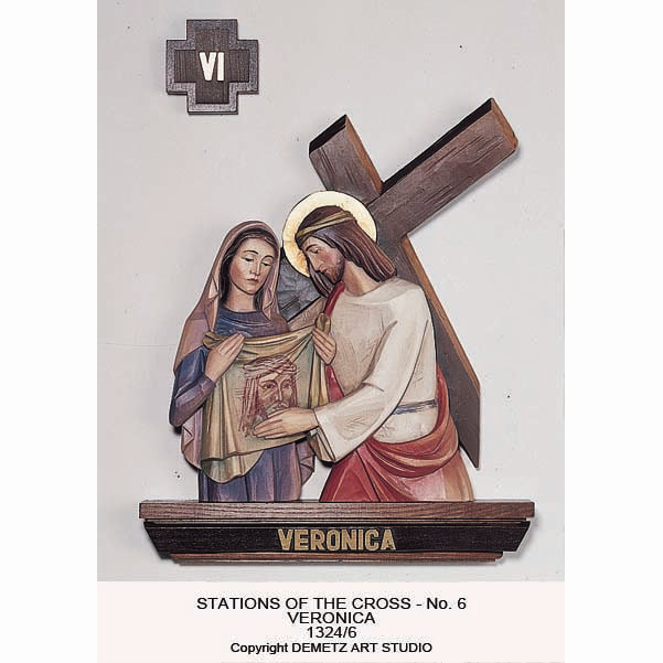 Stations of the Cross, Set of 16 by Demetz, 1374 - St. Jude Shop, Inc.