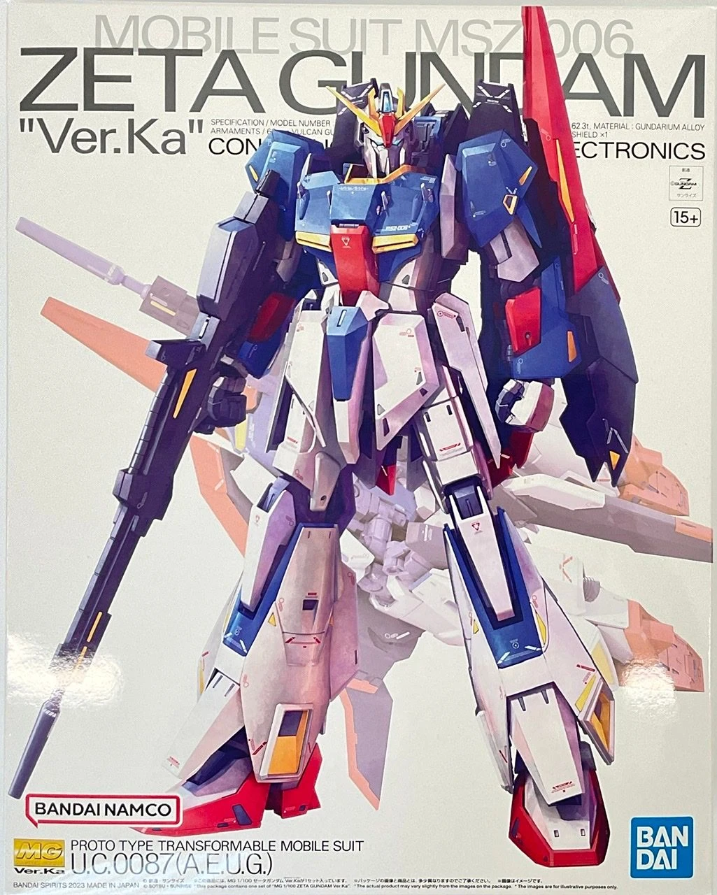 MG 1/100 Zeta Gundam Ver.Ka Plastic Model
