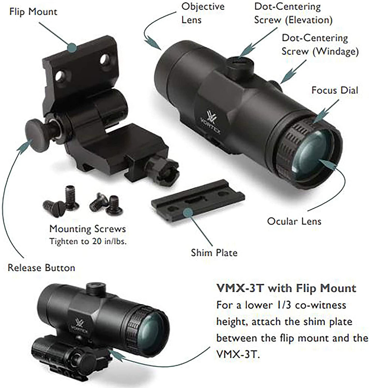Vortex VMX-3T Magnifier VMX-3T