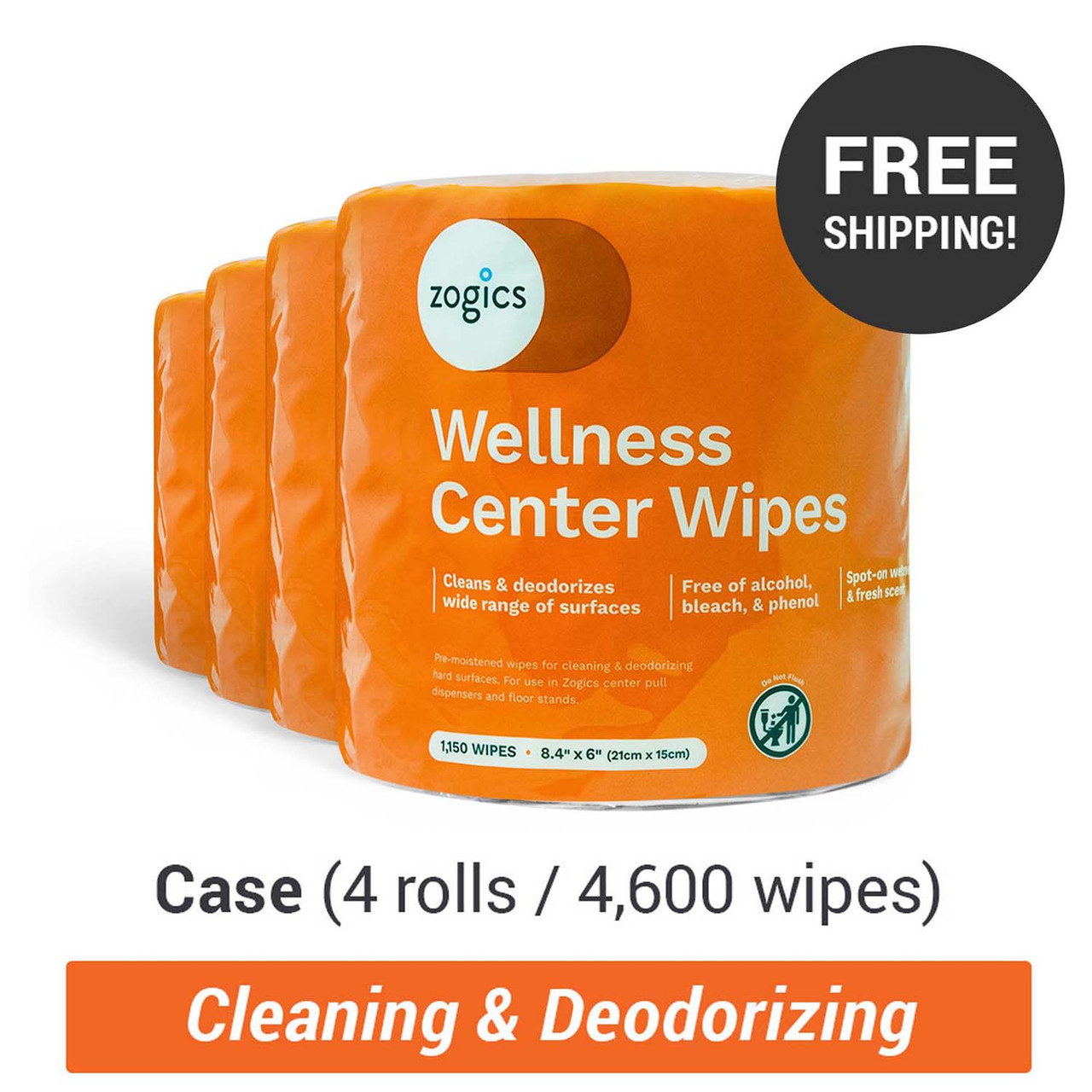 Zogics Cleaning Wipes | Safe and Deodorizing Cleaning Wipes