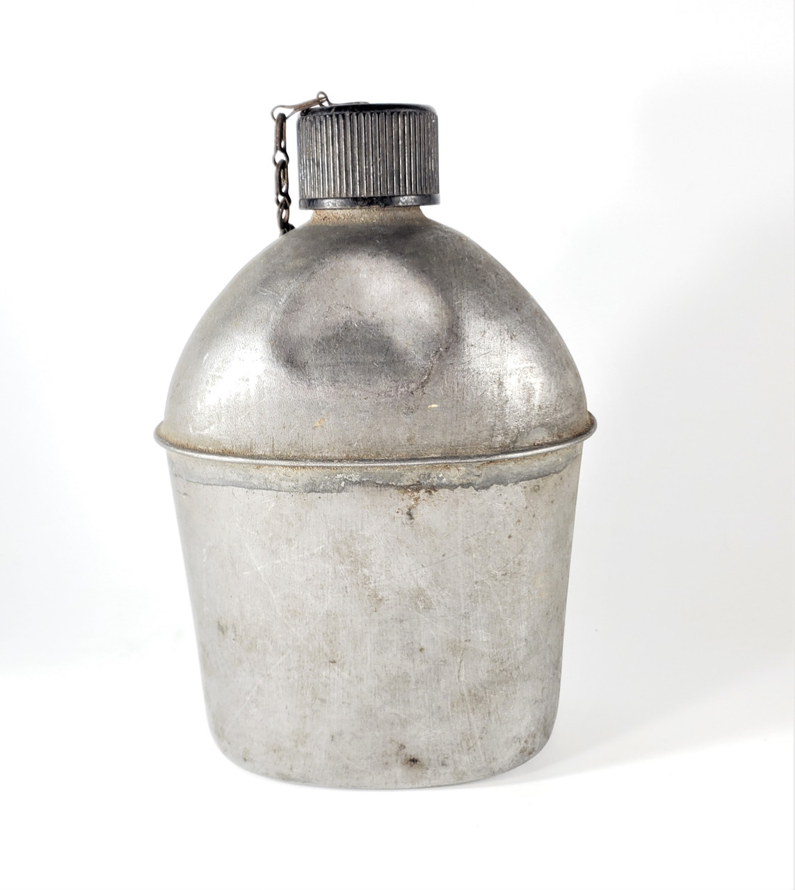 1944 Army M-1910 US Vollrath Stainless Steel Canteen