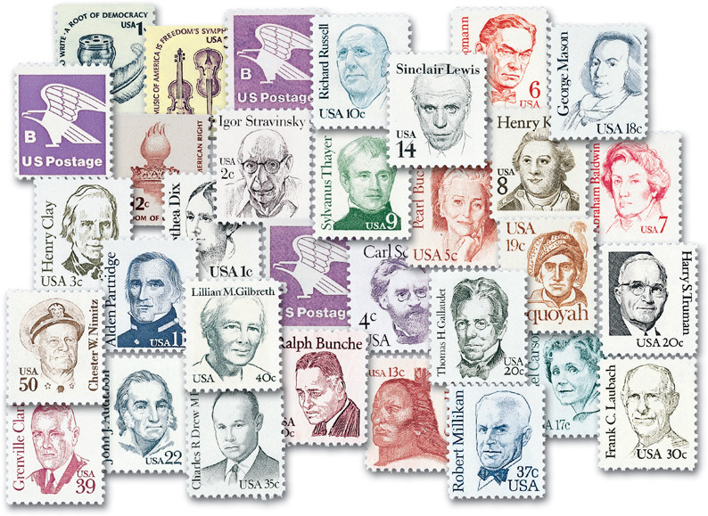 YS1980D - 1980 Complete Regular Issue Year Set, 32 stamps - Mystic