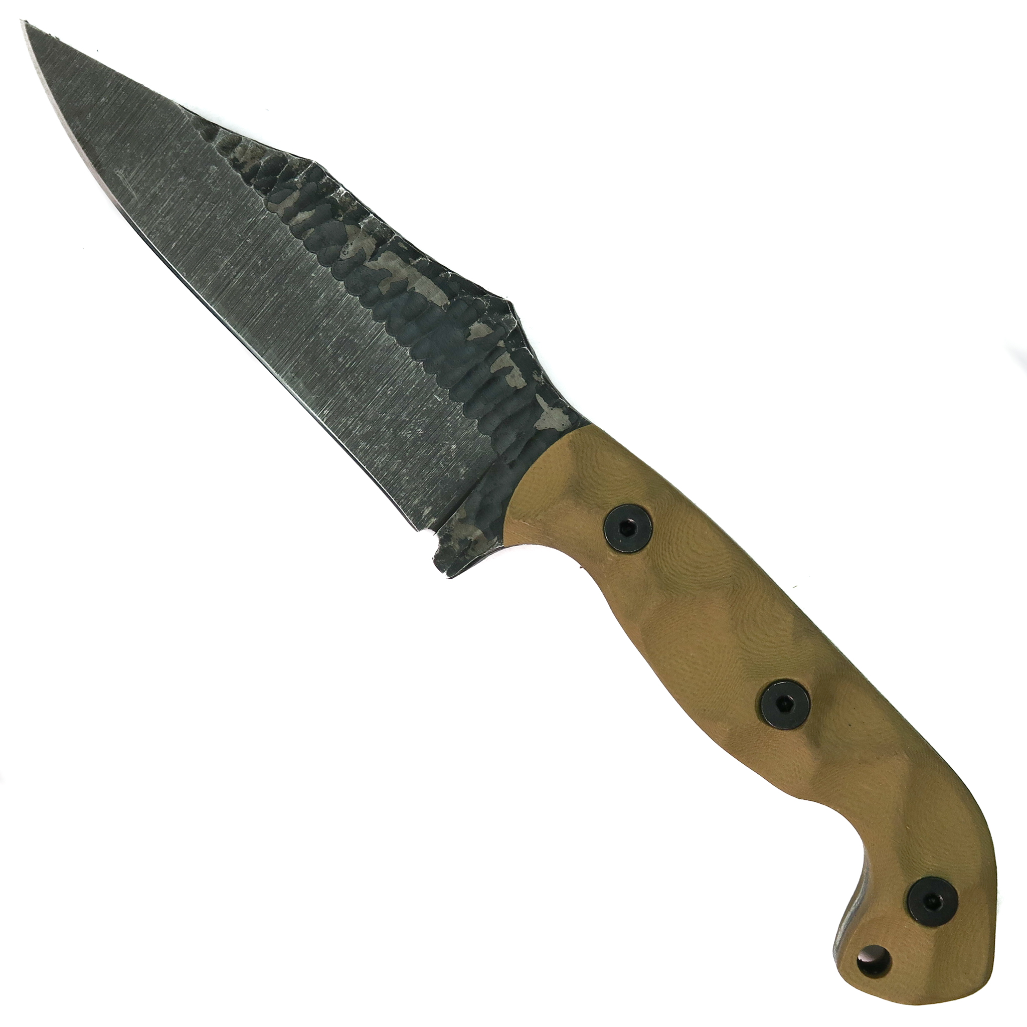 Stroup Knives TU1 Tan G10 Fixed Blade Knife | BladeOps