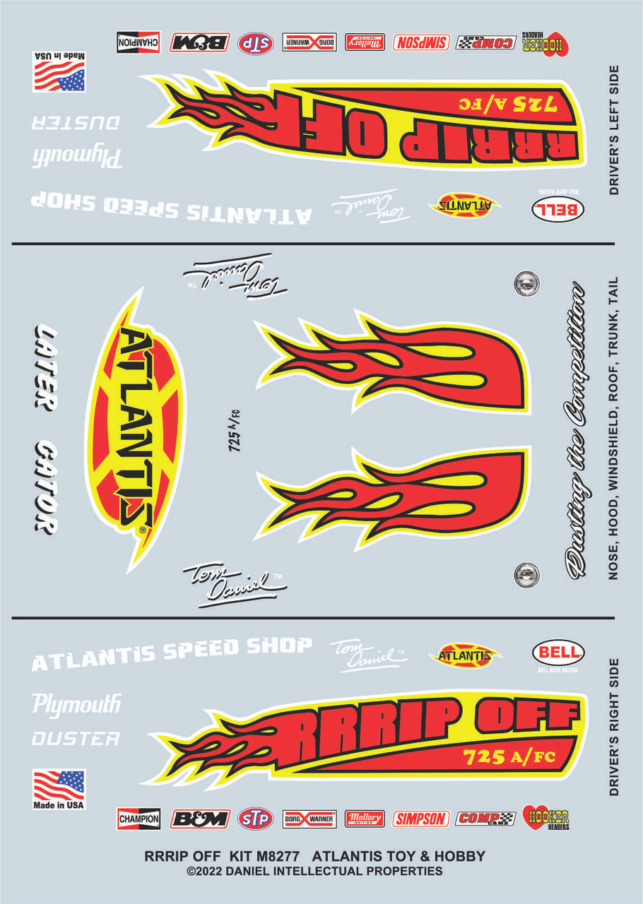 1:32 Tom Daniel - RRRIP OFF Classic Funny Car - A Tom Daniel