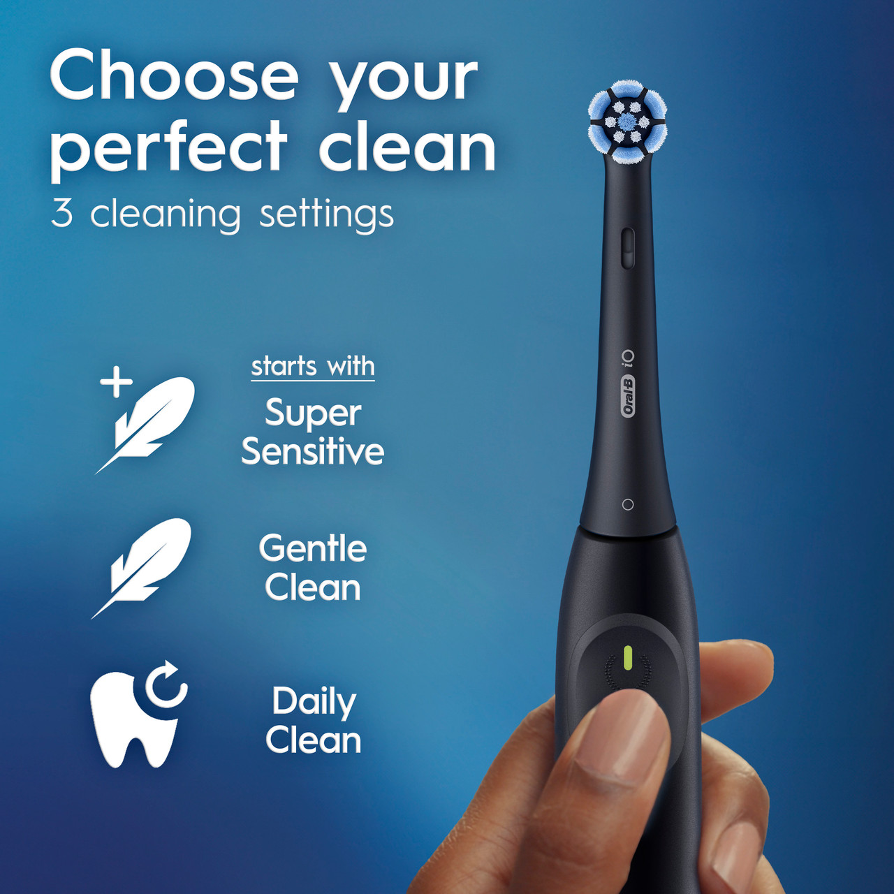 iO Series 2 Electric Toothbrush Starter Kit, Night Black | Oral-B