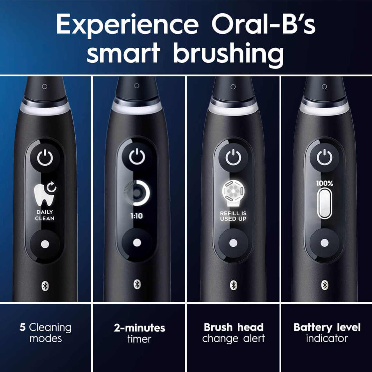 Oral-B iO Series 7 Electric Toothbrush, Black Onyx | Oral-B