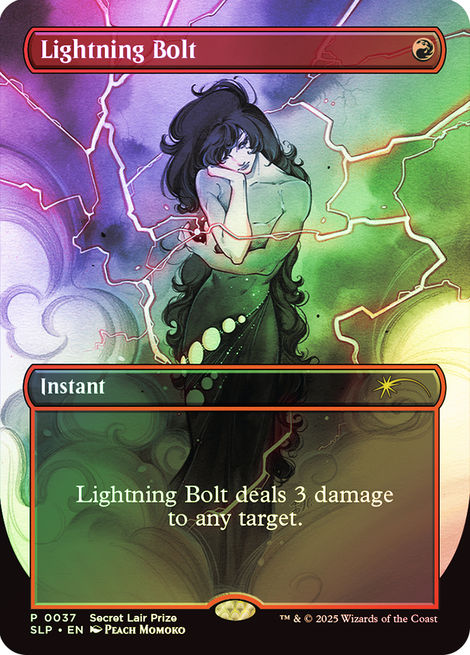 MTG 稲妻 / Lightning Bolt Foil Secret Lair MTG 稲妻/Lightning Bolt