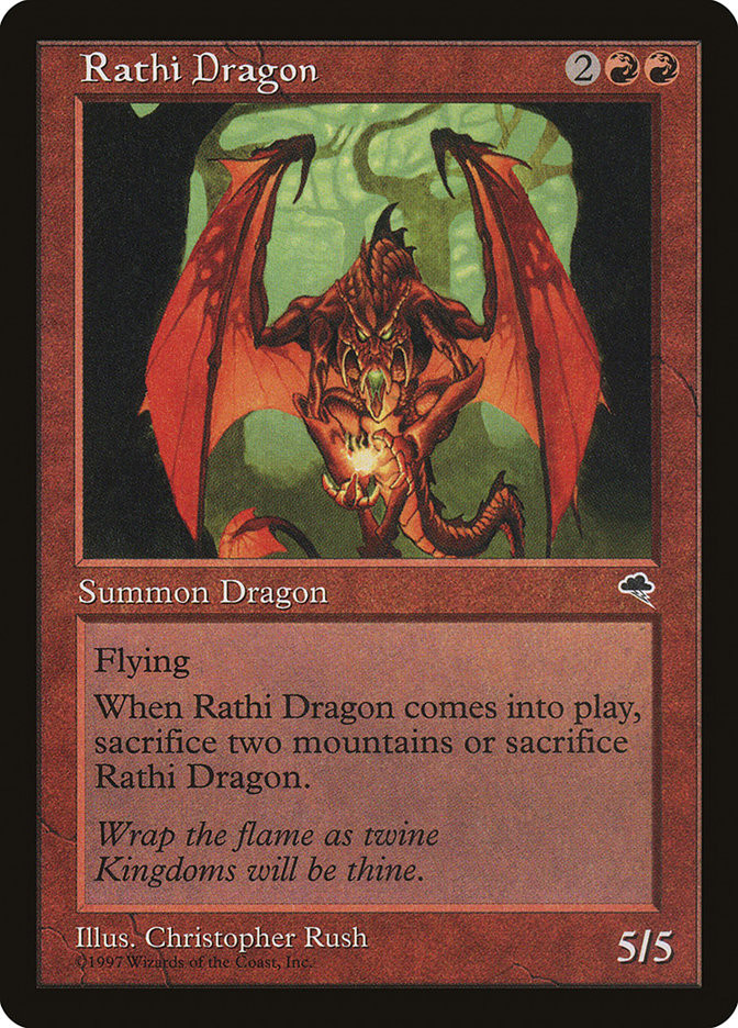 MTG foil ラースのドラゴン/Rathi Dragon 9th 英語 Foil】《ラースの