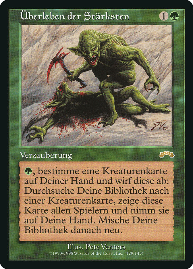 mtg 適者生存 日本語1枚 適者生存/Survival of the Fittest EXO日本語