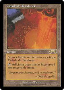 中古】 マジックザギャザリング MTG 土地 日本語版 裏切り者の都/City