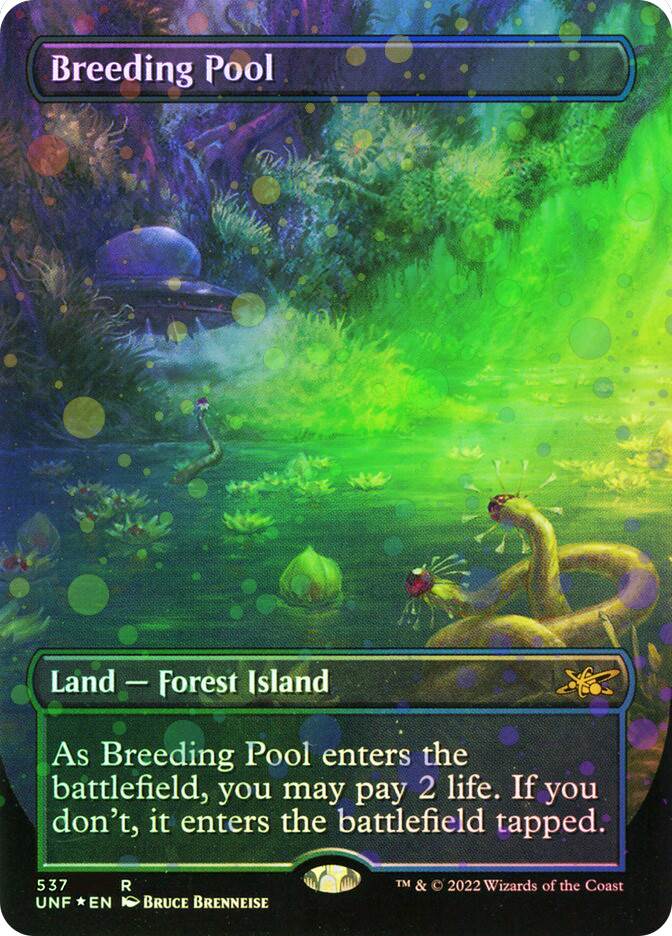 繁殖池/Breeding Pool UNF 英語 ボーダレスギャラクシーfoil MTG