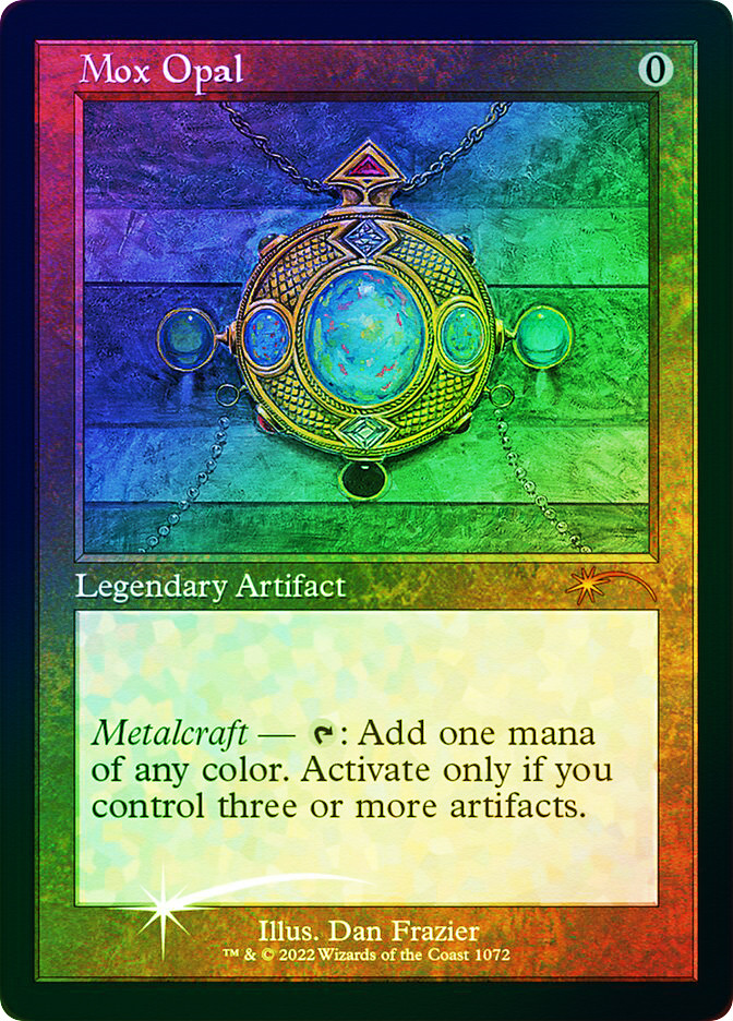 MTG オパールのモックス ダブルマスターズ 拡張アート foil Mox Opal