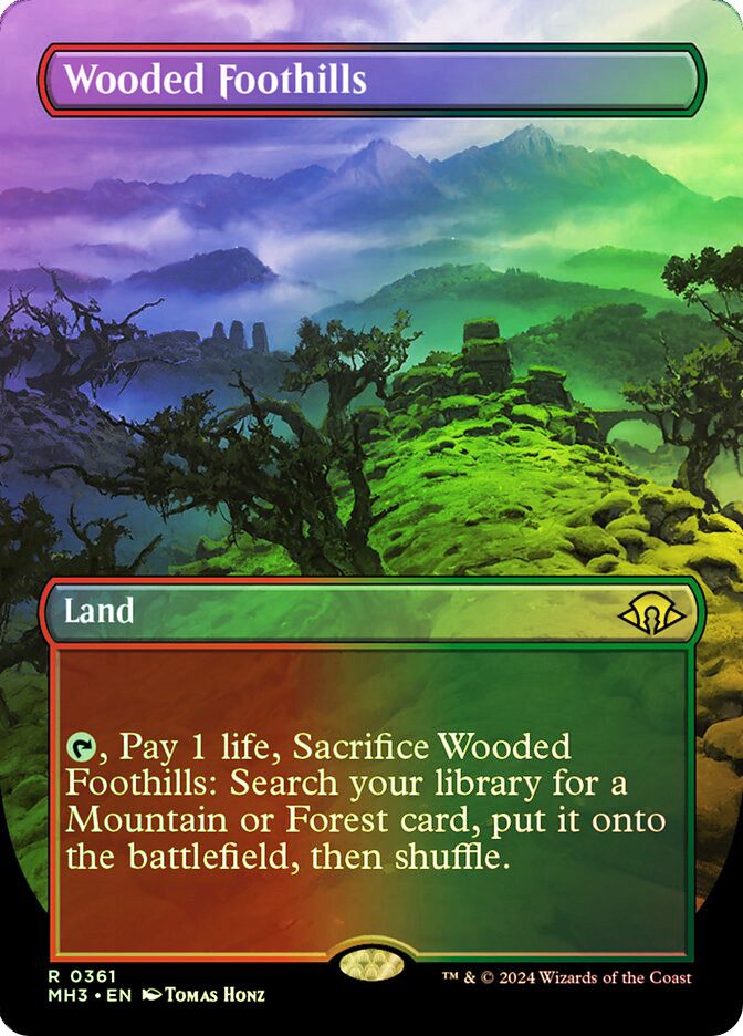 MTG樹木茂る山麓⁄Wooded Foothills Foil