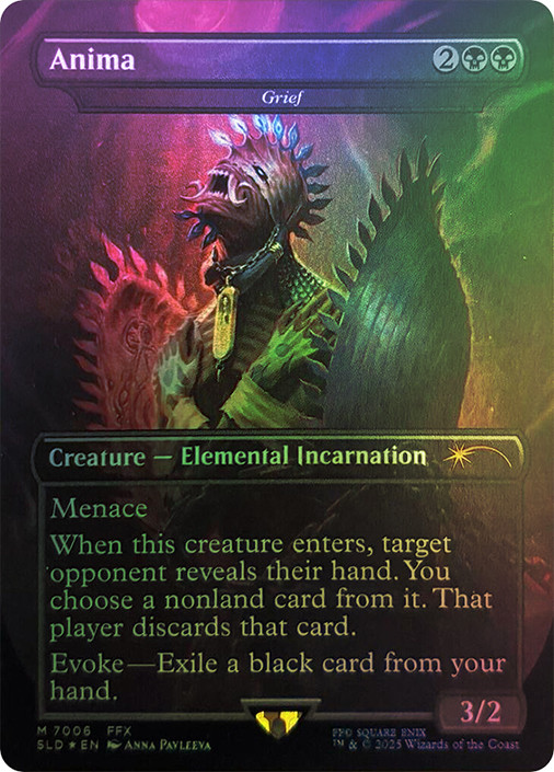 MTG FF アニマ 悲嘆 sld foil Anima - Grief (Rainbow Foil) - Secret