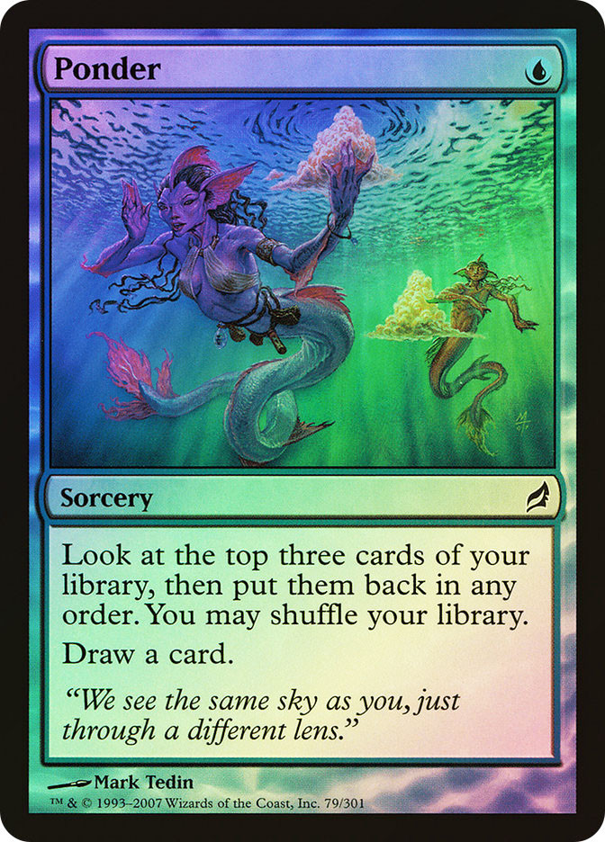 MTG 思案 foil ローウィン lrw ponder MTG 思案 foil ローウィン lrw