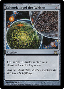 旧枠 foil 世界のるつぼ/Crucible of Worlds 英語1枚 旧枠 foil 世界の