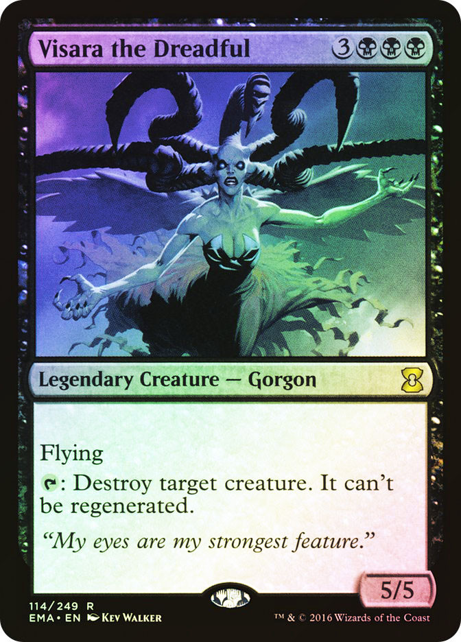 戦慄をなす者ヴィザラ/Visara the Dreadful 英語版foil 戦慄をなす者