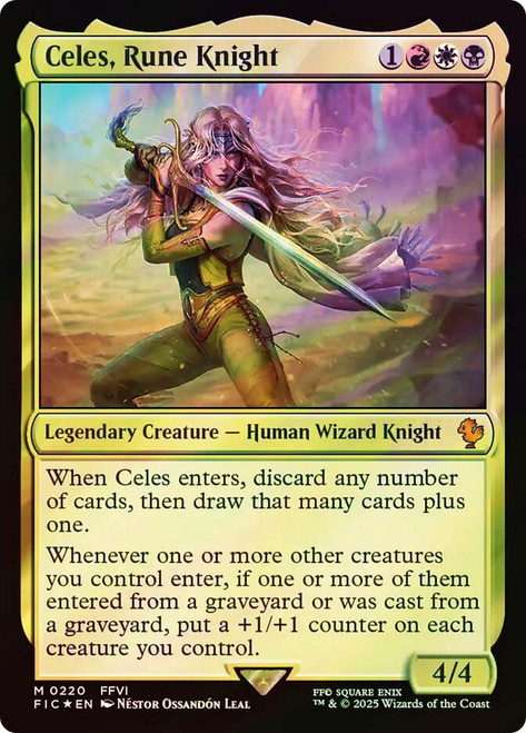 8*ノ様 MTG ルーンナイト、セリス 拡張アート Foil 英語 ルーンナイト