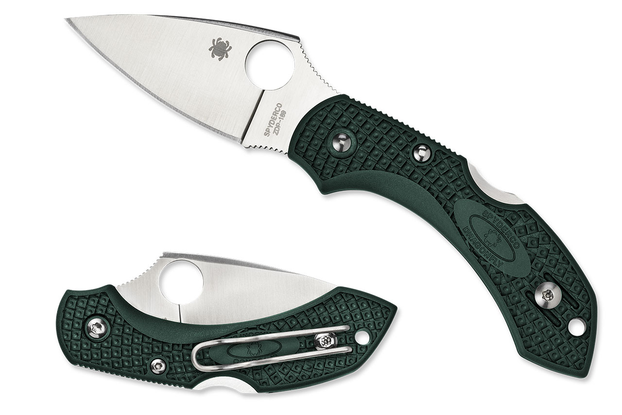 Spyderco C28PGRE2 Dragonfly 2 - British Racing Green - ZDP-189 Blade