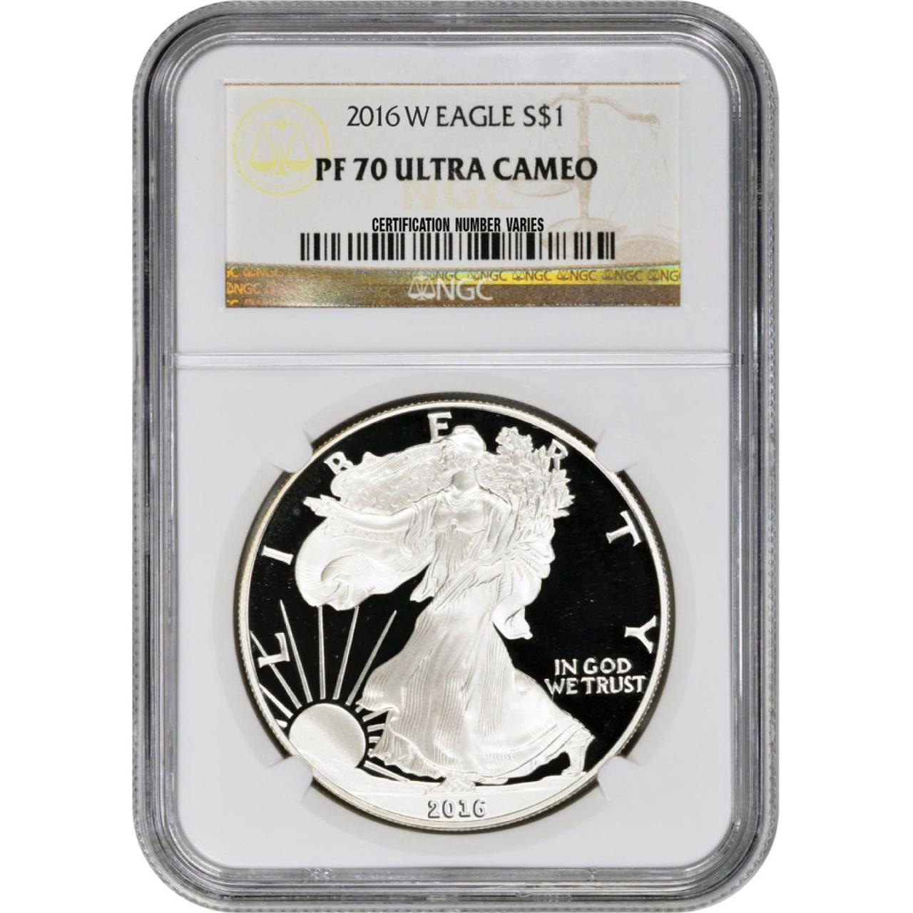 2016-W American Silver Eagle Proof - NGC PF70 UCAM
