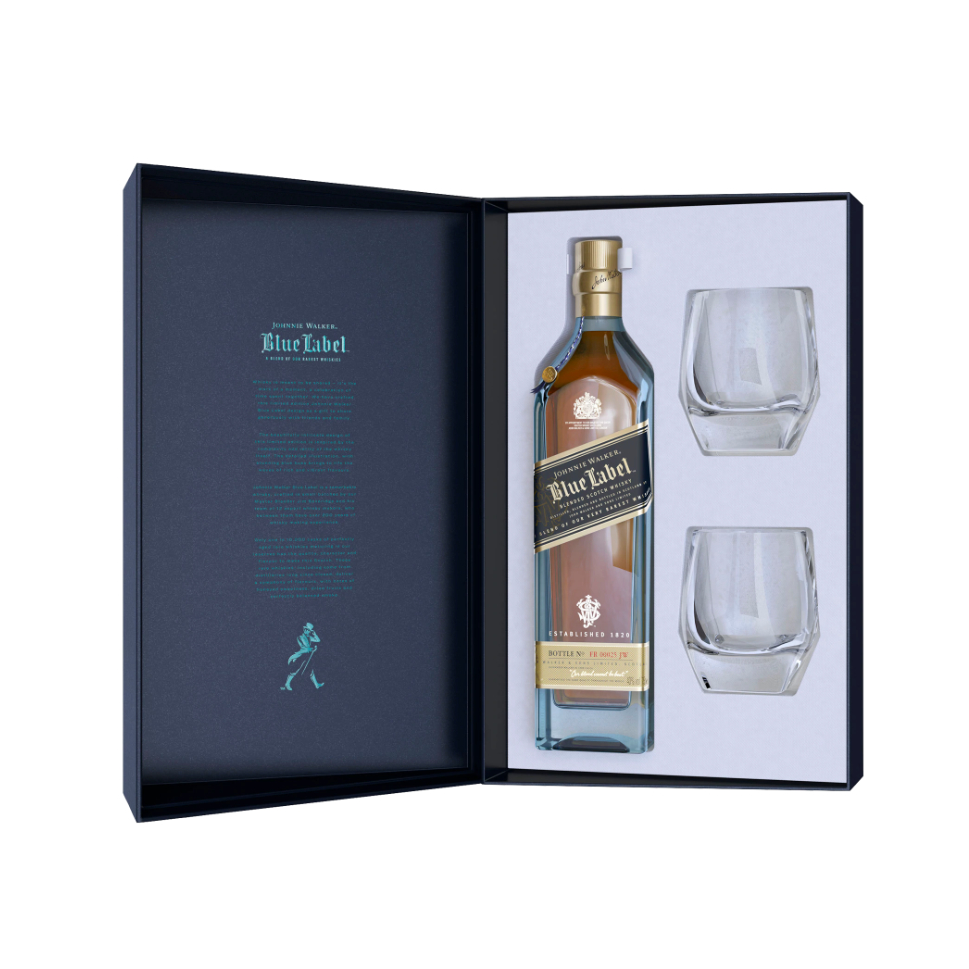 Johnnie Walker Blue Label Gift Set (750ml)