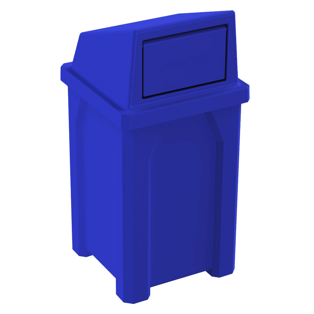 32 Gal. Kolor Can Push Door Trash Can S7801A-00