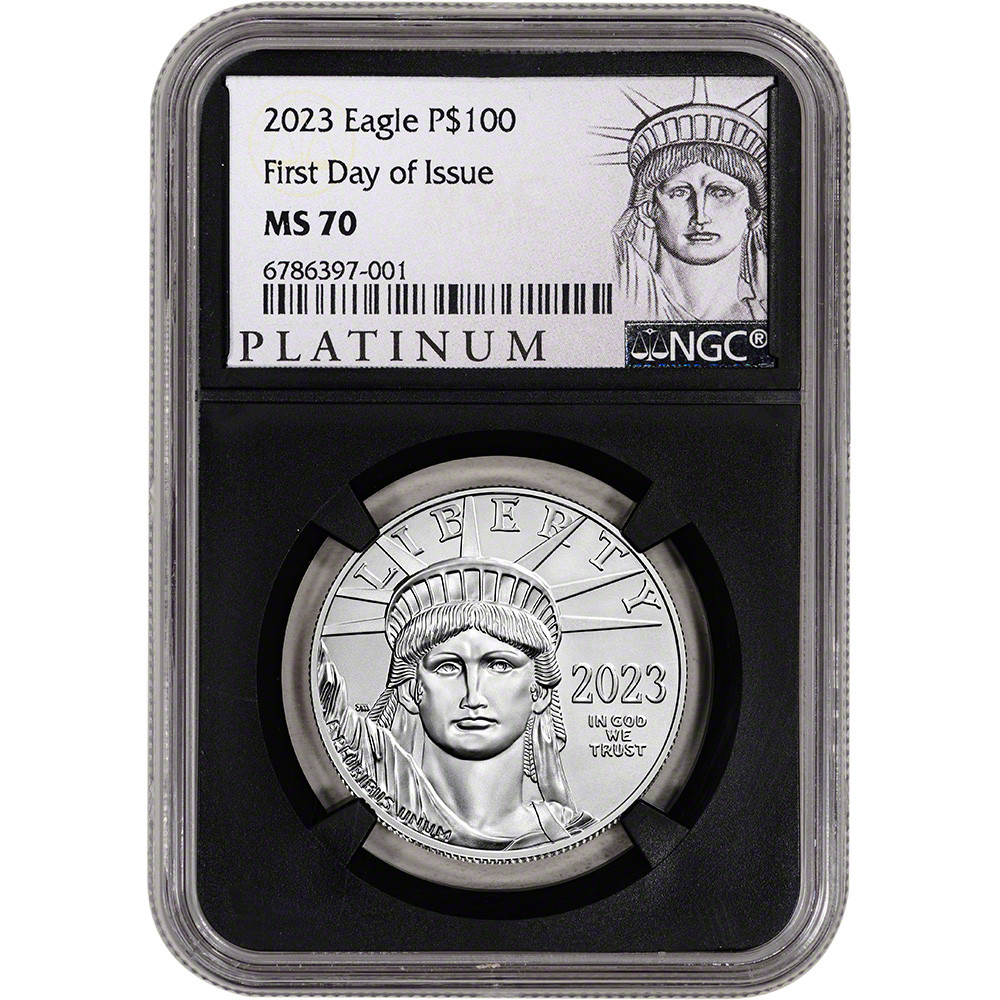 2023 American Platinum Eagle 1 oz $100 NGC MS70 First Day Issue