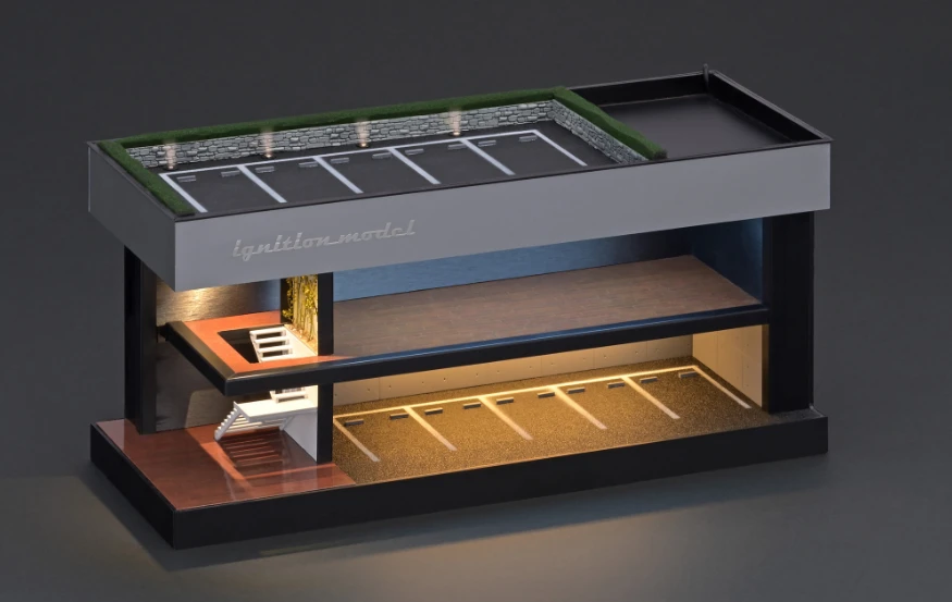 1/64 Ignition Models Two Floors Showroom Diorama - LIVECARMODEL.com
