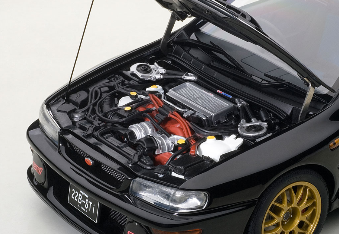 1/18 AUTOart Subaru Impreza 22B Upgraded Version (Black) Diecast