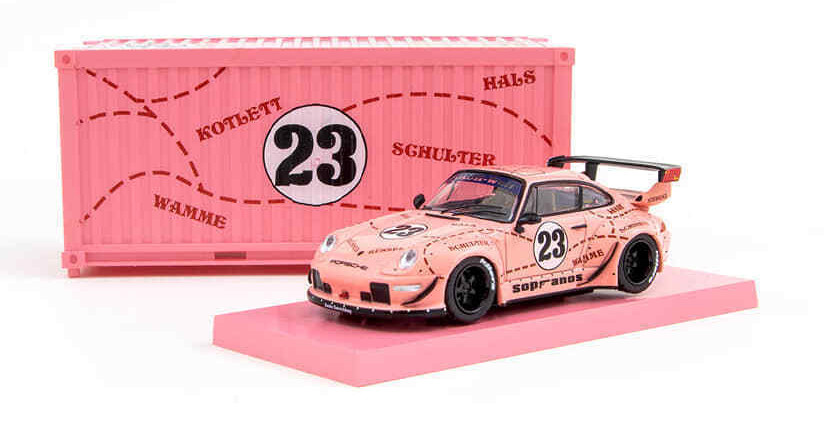 1/64 Tarmac Works Porsche 993 RWB Sopranos #23 (Pink) with