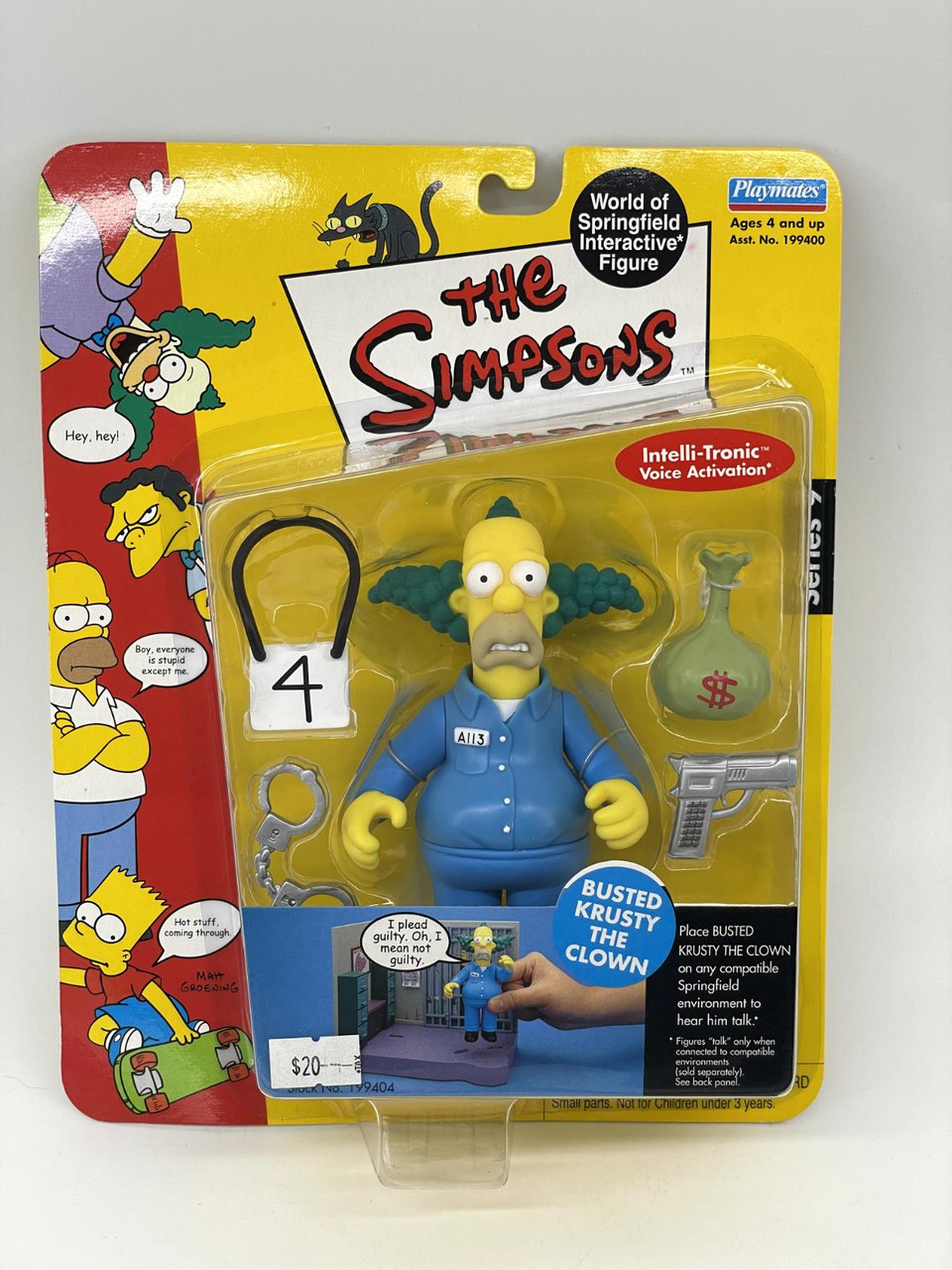 The Simpsons World Of Springfield Busted Krusty the Clown Figure