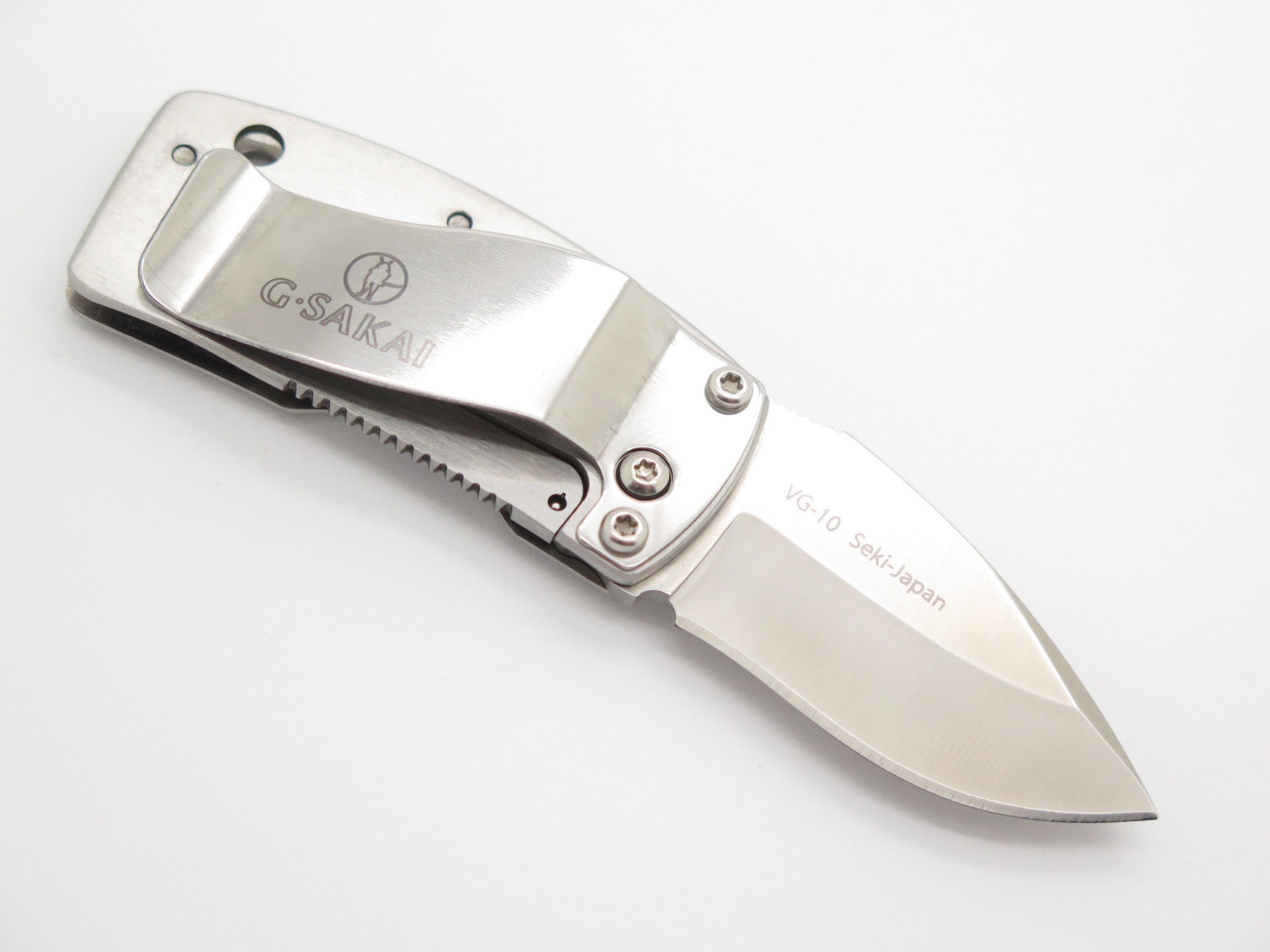 G. Sakai Seki Japan Kingfisher Bird VG-10 Small Money Clip Folding