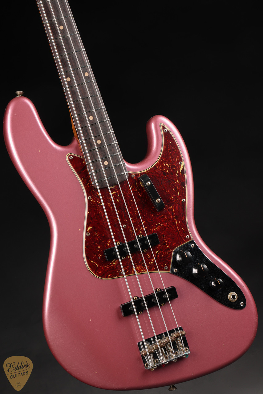 2024 - Fender Custom Shop 1964 Jazz Bass Journeyman - Burgundy