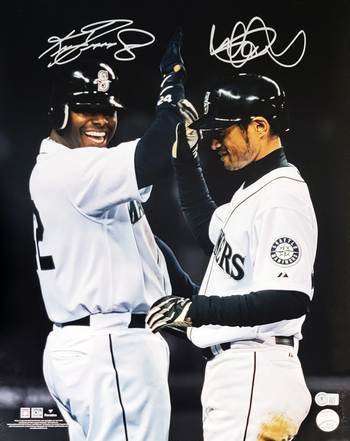 Ken Griffey Jr. & Ichiro Suzuki Autographed 16x20 Photo Seattle
