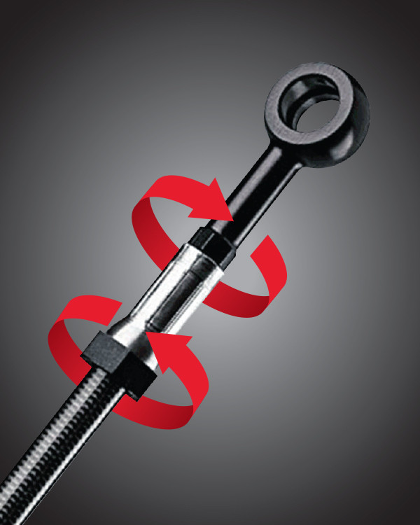 KAWASAKI ZX-7R NINJA ZX750K 1991-1993 FRONT STAINLESS BRAIDED