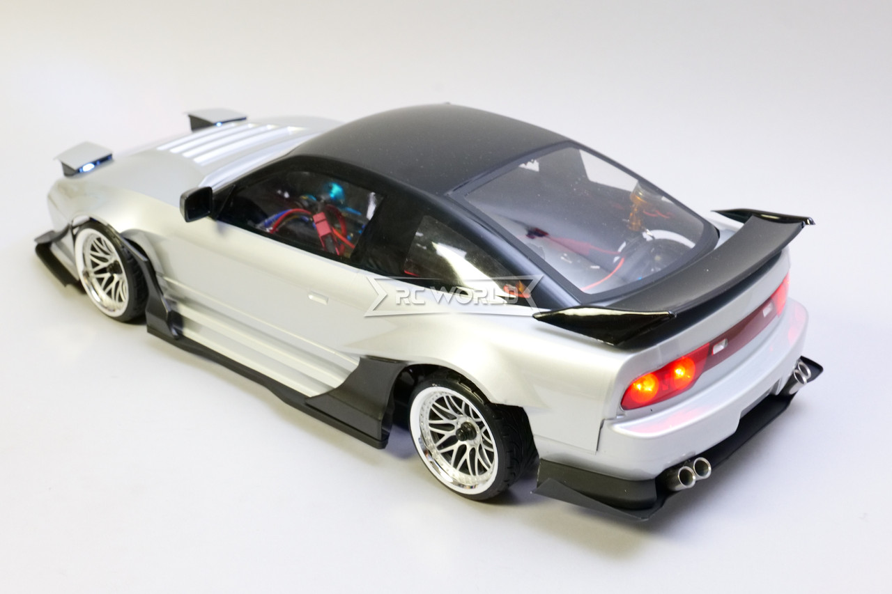 RC 1/10 BODY Shell NISSAN 180SX Wisteria w/ Pop Up Lights