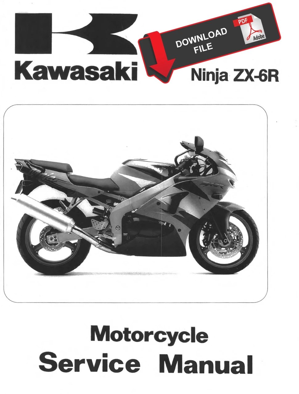Service Manual Kawasaki 1999 Ninja ZX-6R Repair