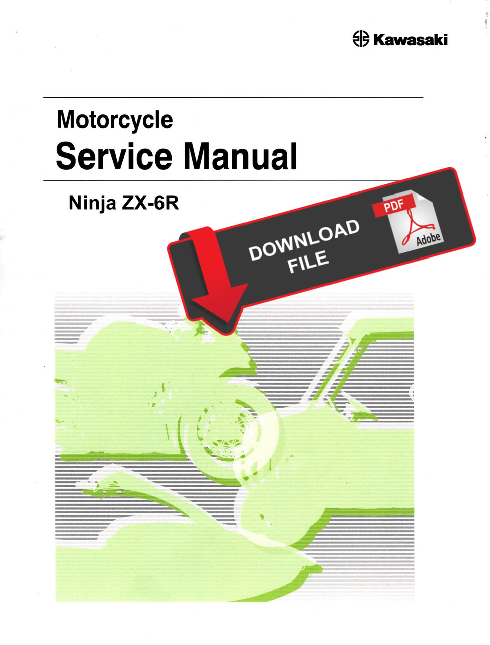 Service Manual Kawasaki 2023 Ninja ZX-6R Repair