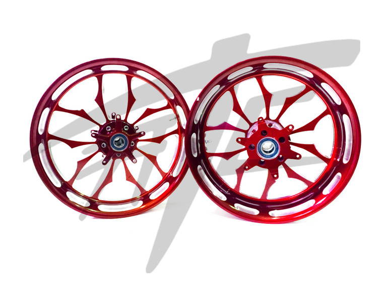 NINJA STOCK SIZE LOLLYPOP RED CONTRAST RECLUSE WHEELS 06-11