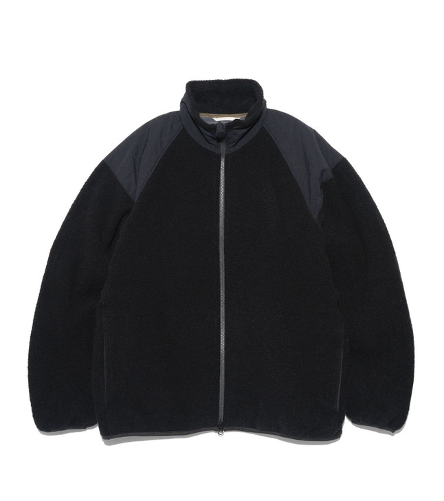 nanamica JACKET Boiled Wool Zip Up Sweater Online Shop to Worldwide