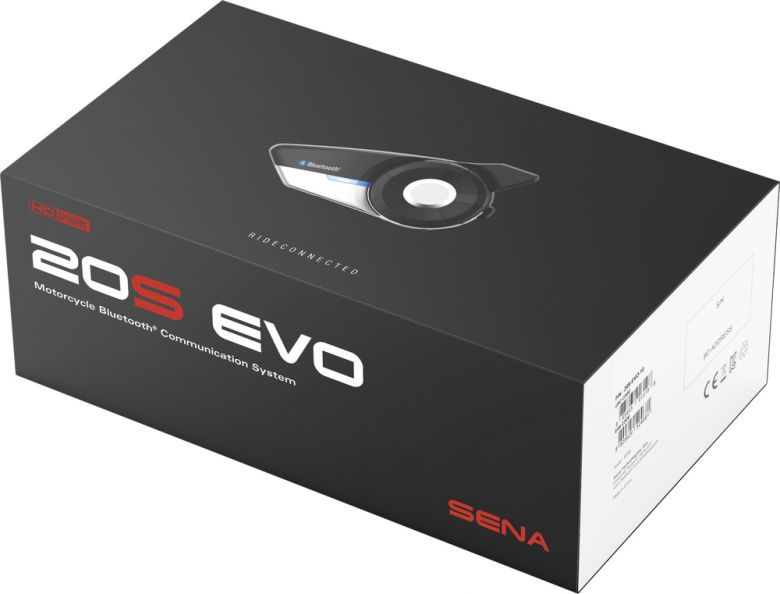 Sena 20S Evo HD Bluetooth Comm System - Single Pack - Motorcycle