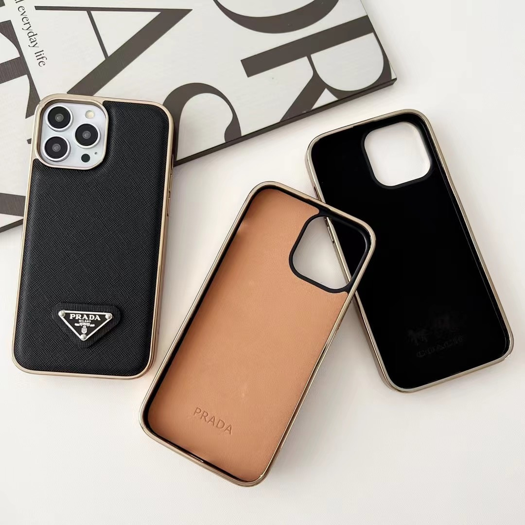 PRADA Coque Cover Case For Apple iPhone 16 Pro Max 15 14 13 12 /2