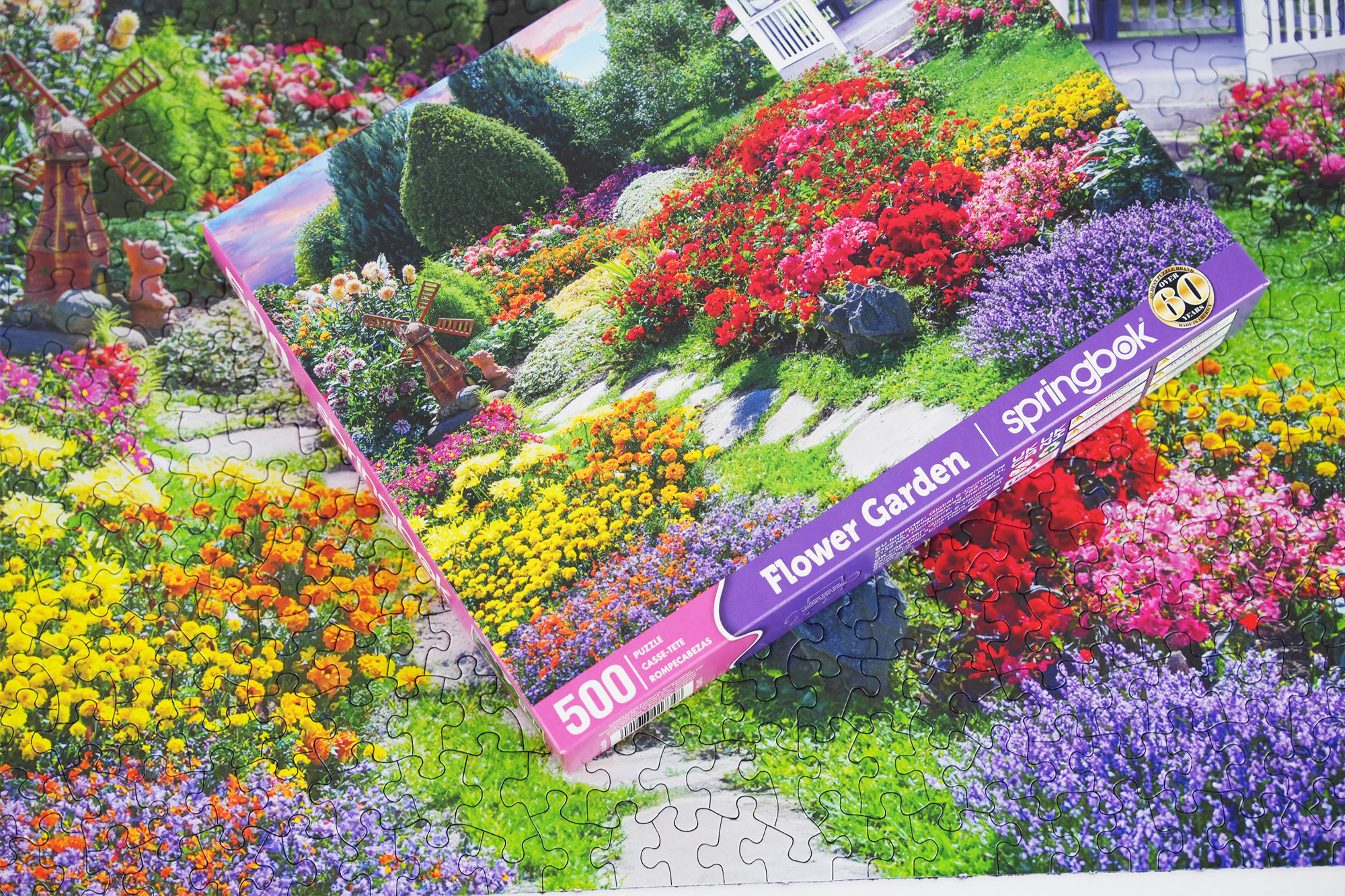 Flower Garden 500 Piece Jigsaw Puzzle