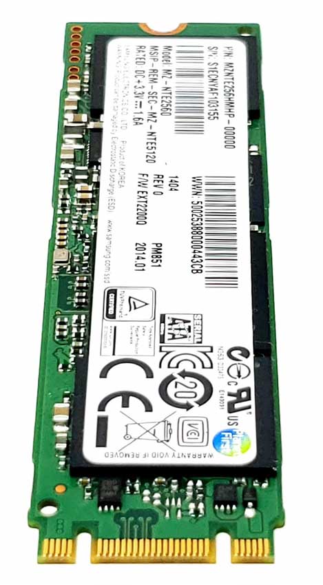 Samsung MZ-NLN256B - 256GB M.2 2280 SATA III NGFF Solid State SSD