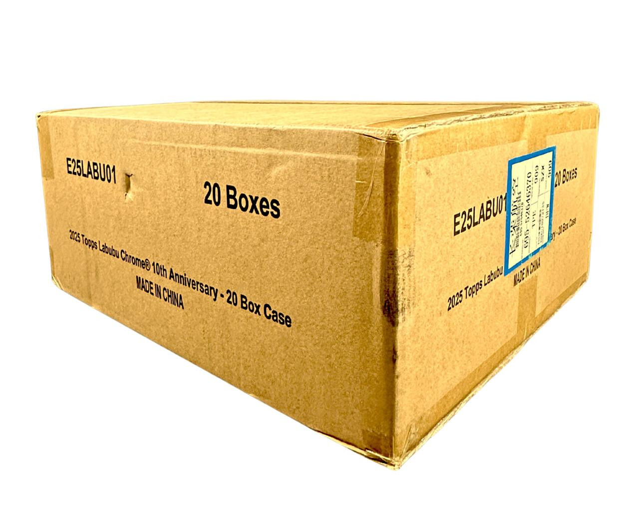 2025 Topps Chrome Labubu 10th Anniversary Hobby 20 Box Case
