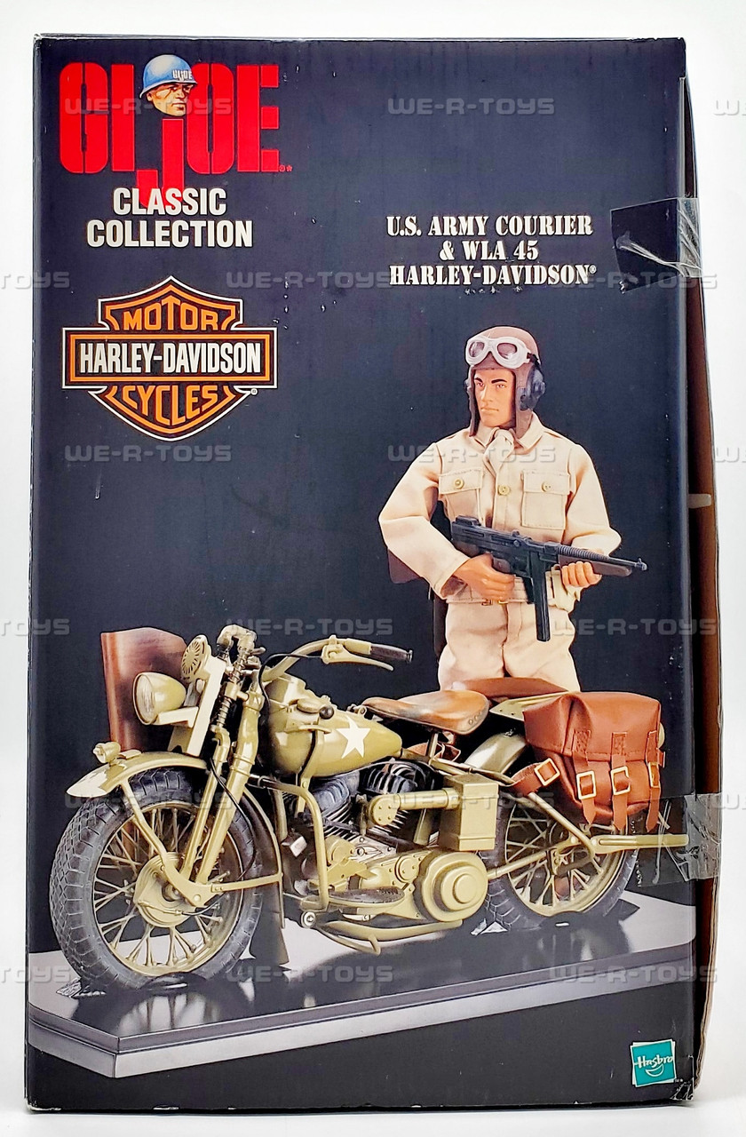 G.I. Joe US Army Courier and WLA Harley Davidson Action Figure and